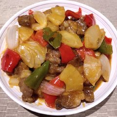 A picture of Pineapple Sweet and Sour Ribs.