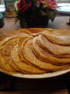A picture of Pumpkin Pie Pancakes.
