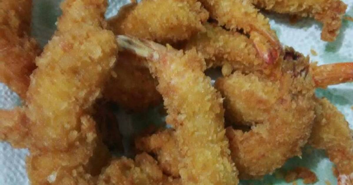 Resep Ebi furai aka udang tempura or udang goreng tepung panir oleh