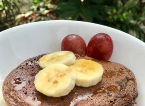 Foto resep Souffle Pancake Chocolate with Herbalife Shake (Diet) 394 kalori