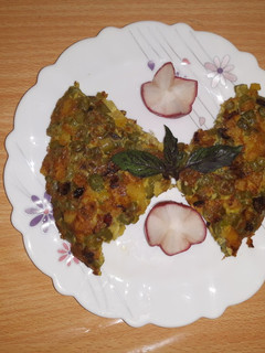 عکسی از دستور کوکو لوبیا سبز
