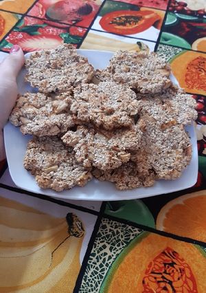 Una foto de Galletitas de avena, coco y manzana