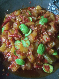 Foto resep Balado Kentang Kikil+Pete