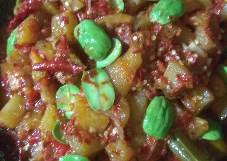 Balado Kentang Kikil+Pete