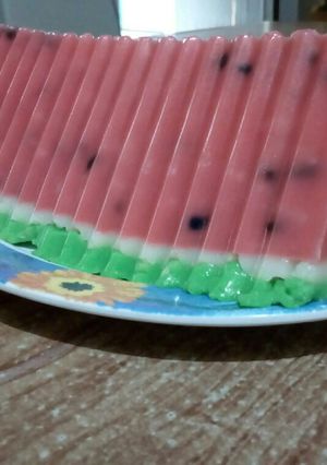 Foto resep Puding semangka margarin