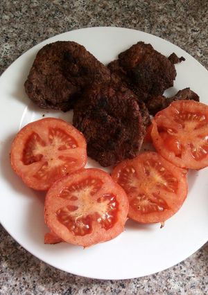 صورة لوصفة لحمه مشويه وبندوره