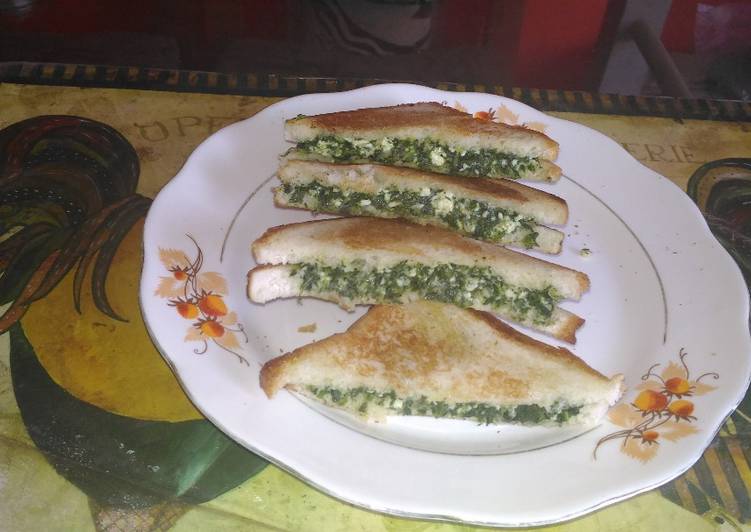 Steps to Make Ultimate Spinach sandwich