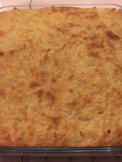 Una foto de Budín de coliflor con queso