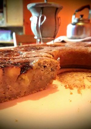 Una foto de Budín integral de avena y banana