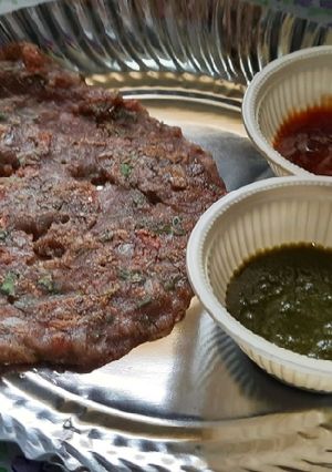 A picture of Ragi flour chilla.