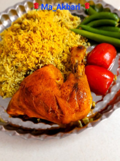 عکسی از دستور 🌱پلو نخود فرنگی با مرغ