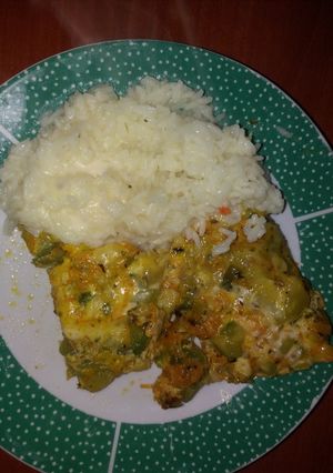 Una foto de Tortilla de zapallitos verdes