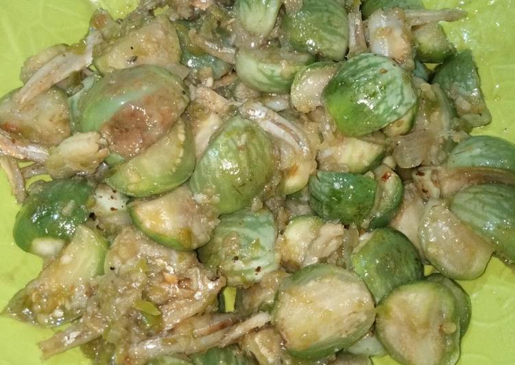Cara Mudah Membuat Tumis Terong Teri Huhah Yummy