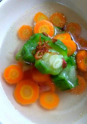 Foto resep Sup oyong wortel (mpasi 1 thn)