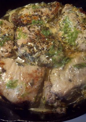 A picture of Lemon oregano Pork.