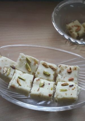 A picture of Milk powder burfi in 10 minutes.