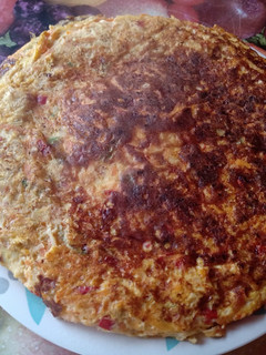 Una foto de Tortilla de zanahorias 🥕🥕🥕