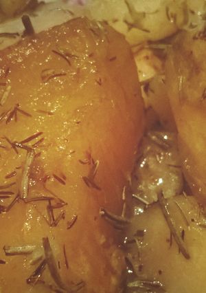 Una foto de Papas y Batatas al Horno con Romero y Tomillo