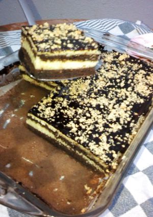 صورة لوصفة كيكة الطبقات هايلة 😋😋