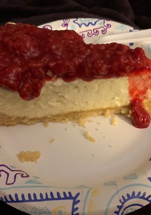 A picture of Keto cheesecake!.
