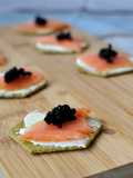 Canapés de salmón