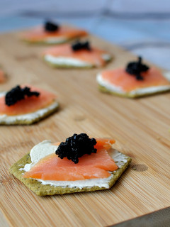 Una foto de Canapés de salmón