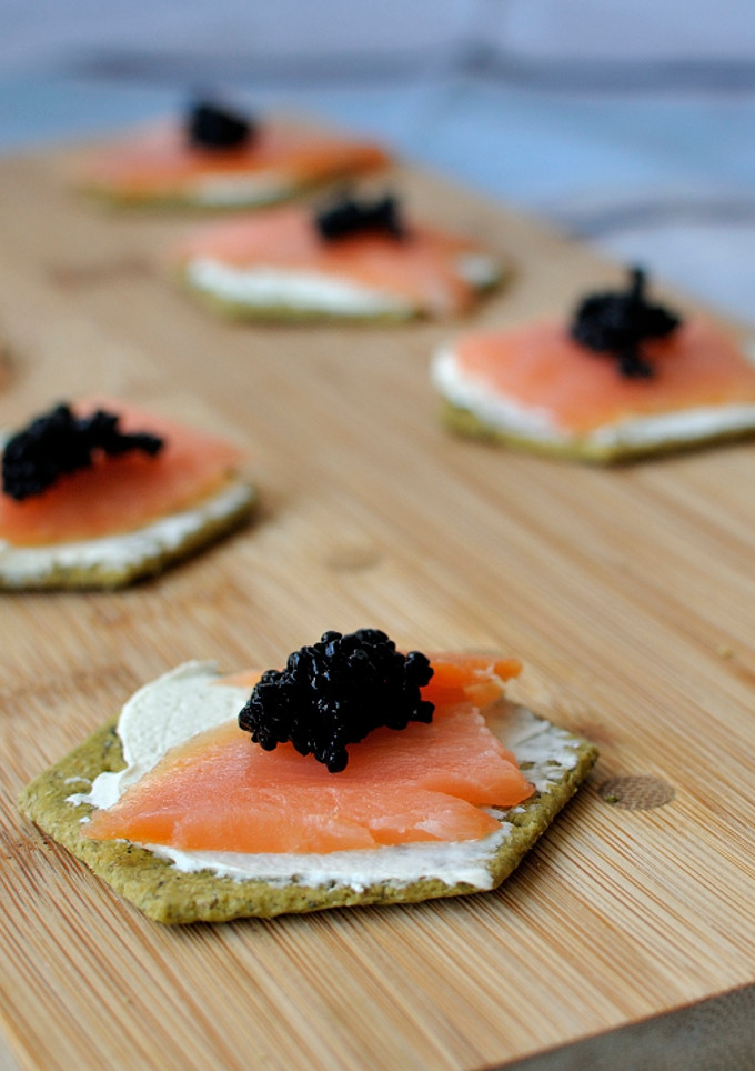 Una foto de Canapés de salmón