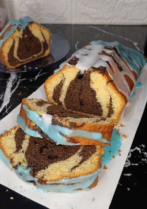 Una foto de Budín marmolado