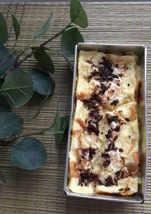 Foto resep Puding Roti Keju Kukus
