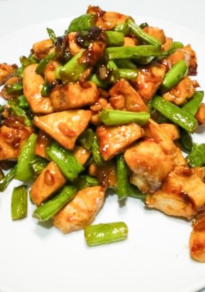 Foto resep Ayam buncis saus tiram