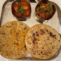 A picture of Mango puran poli.