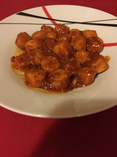 Una foto de Longaniza en tomate