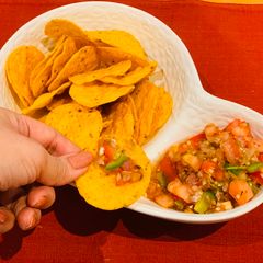 A picture of Salsa for nachos.