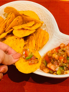 A picture of Salsa for nachos.