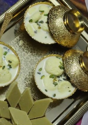 A picture of Rasmalai.