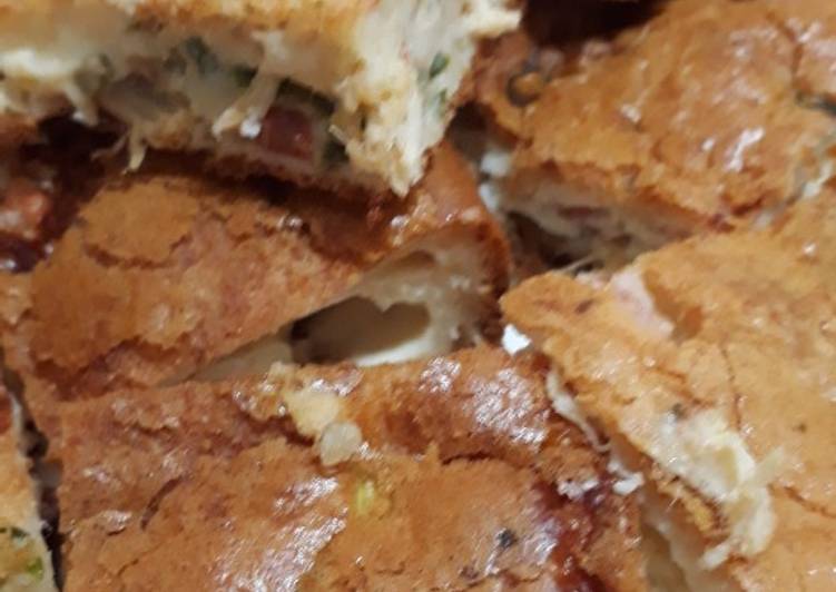 Torta de frango e requeijão