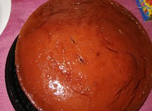 Una foto de Chocoflan