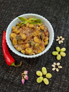 عکسی از دستور باقلا پخته