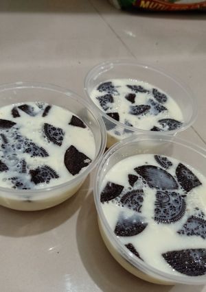 Foto resep Pudding Oreo Susu