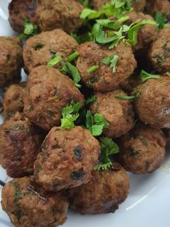 صورة لوصفة كرات اللحم البيتي (كفتة)
