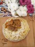 Spaghete cu carne de vițel fără sos