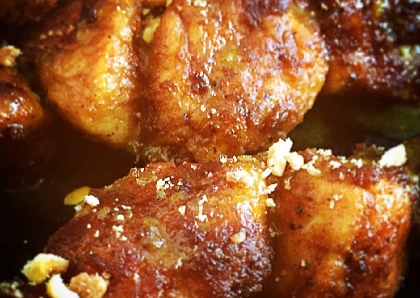 Pollo en cobertura de pimentón