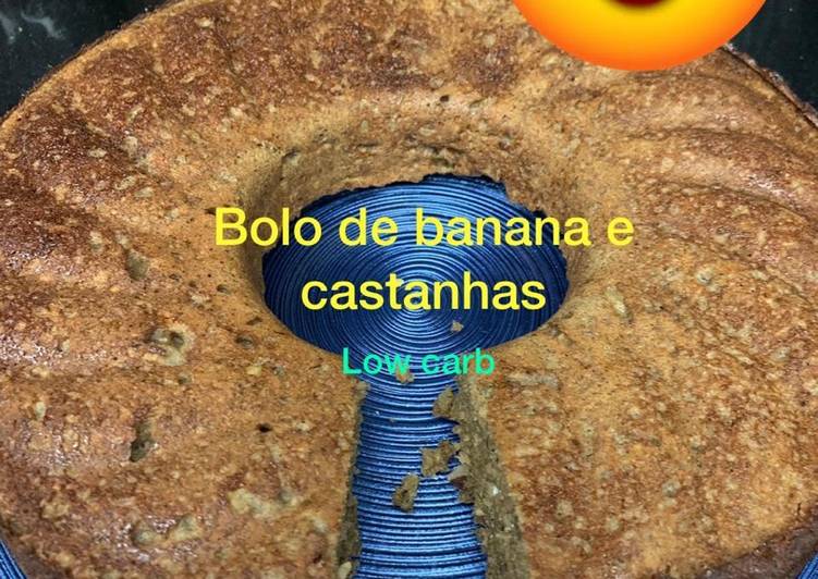 Recipe of Homemade Bolo de banana e castanhas low carb