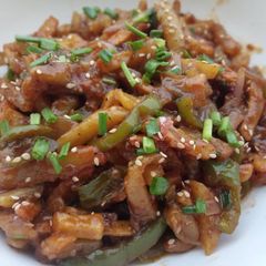 A picture of Honey chilli potato.