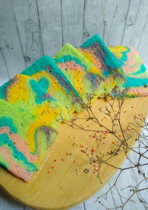 Foto resep Unicorn Steam Cake 4 Telur