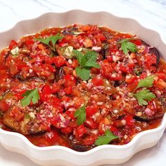 A picture of Shallow fried eggplant.