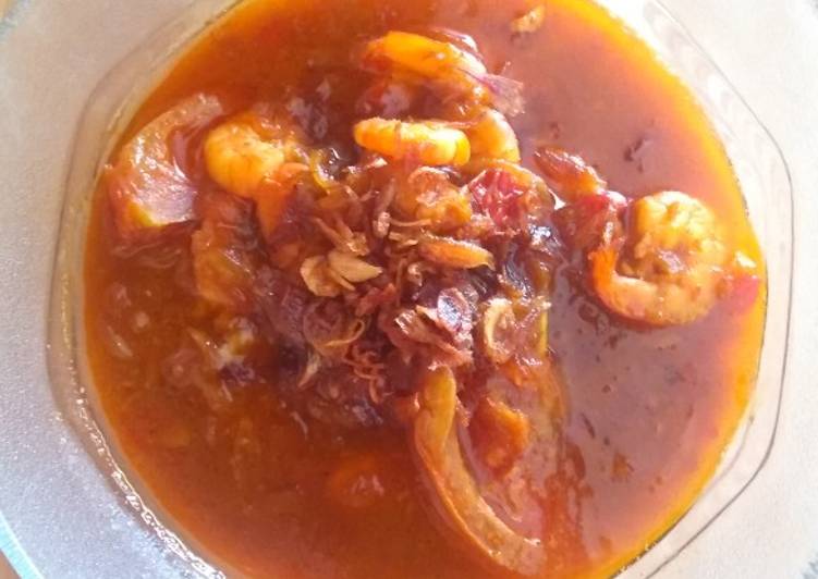 Tumis Udang Pedas Manis