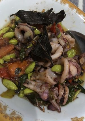 Foto resep Cumi asin pete 🥗😍