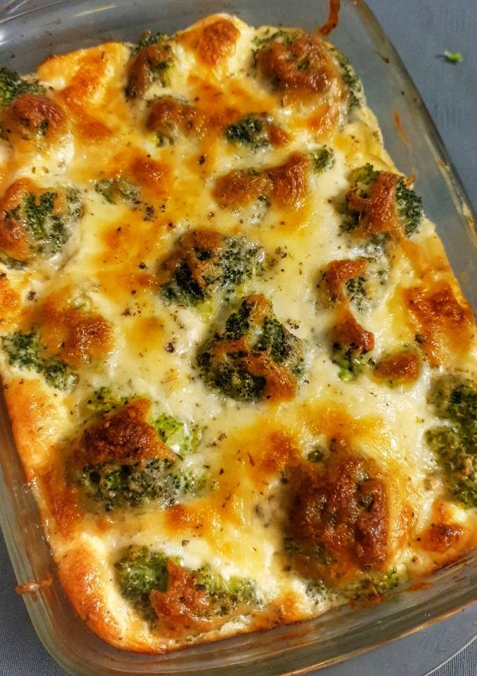 Запечений лосось з броколі🥦