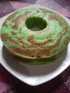 Foto resep Bolu Kukus Pandan Mocca Lembut dan Empuk Irit Bahan